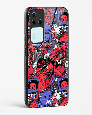 Monster Doodles Glass Case Phone Cover (Vivo)