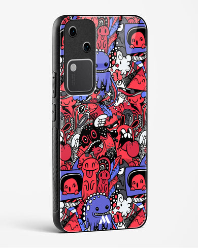 Monster Doodles Glass Case Phone Cover (Vivo)