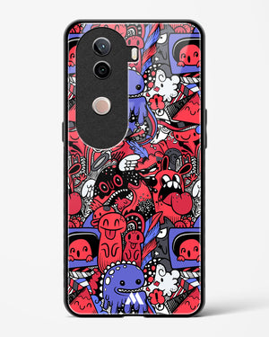 Monster Doodles Glass Case Phone Cover (Vivo)