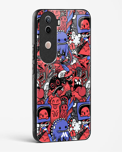 Monster Doodles Glass Case Phone Cover (Vivo)