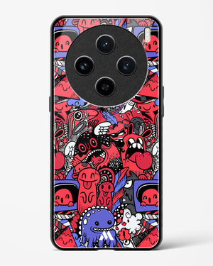 Monster Doodles Glass Case Phone Cover (Vivo)