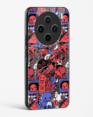 Monster Doodles Glass Case Phone Cover (Vivo)