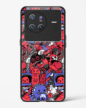 Monster Doodles Glass Case Phone Cover-(Vivo)