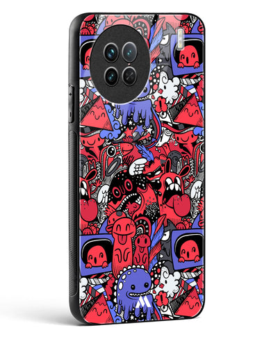 Monster Doodles Glass Case Phone Cover-(Vivo)