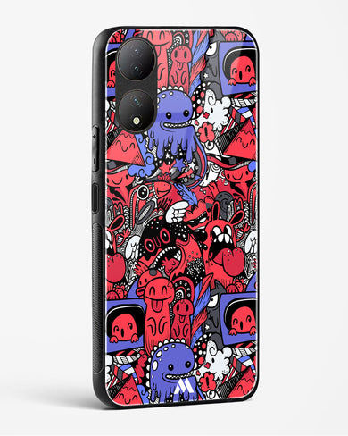 Monster Doodles Glass Case Phone Cover-(Vivo)