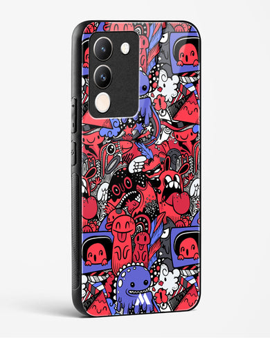 Monster Doodles Glass Case Phone Cover (Vivo)