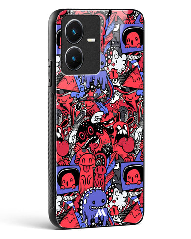 Monster Doodles Glass Case Phone Cover-(Vivo)