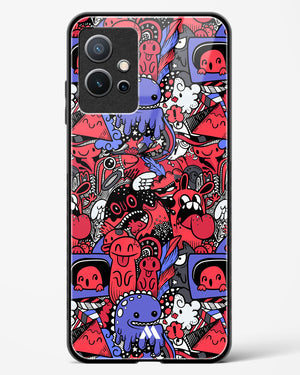 Monster Doodles Glass Case Phone Cover-(Vivo)