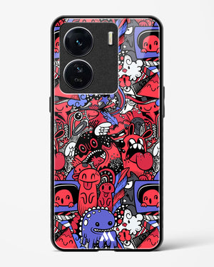 Monster Doodles Glass Case Phone Cover-(Vivo)