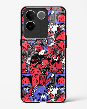 Monster Doodles Glass Case Phone Cover (Vivo)