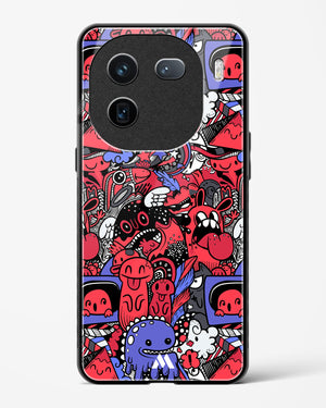 Monster Doodles Glass Case Phone Cover (Vivo)