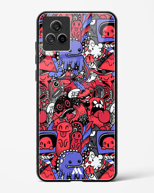 Monster Doodles Glass Case Phone Cover-(Vivo)