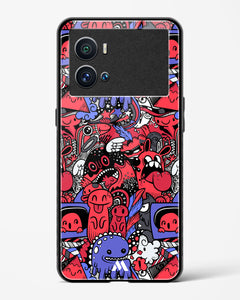 Monster Doodles Glass Case Phone Cover (Vivo)