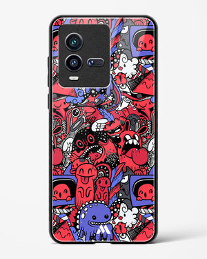 Monster Doodles Glass Case Phone Cover-(Vivo)