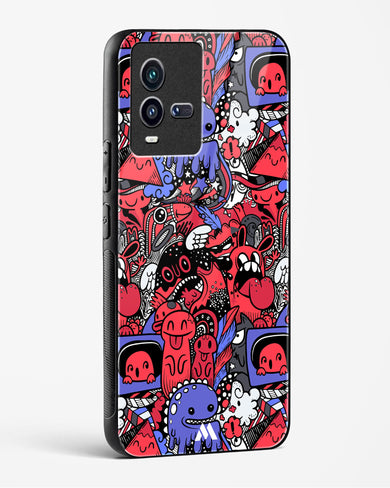 Monster Doodles Glass Case Phone Cover-(Vivo)