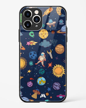 Space Frenzy Glass Case Phone Cover (Apple)