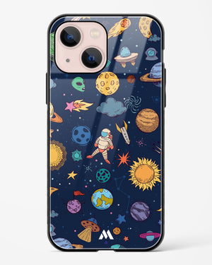 Space Frenzy Glass Case Phone Cover-(Apple)