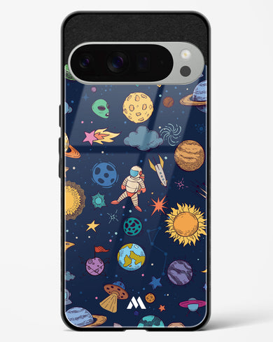 Space Frenzy Glass Case Phone Cover (Google)