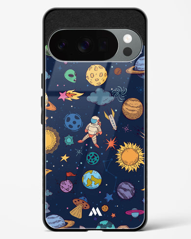 Space Frenzy Glass Case Phone Cover (Google)