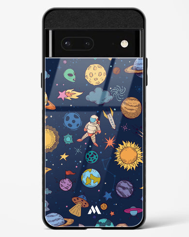 Space Frenzy Glass Case Phone Cover (Google)