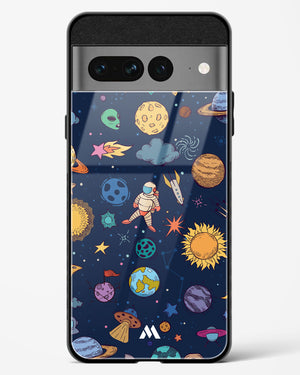 Space Frenzy Glass Case Phone Cover (Google)