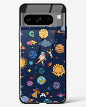 Space Frenzy Glass Case Phone Cover-(Google)