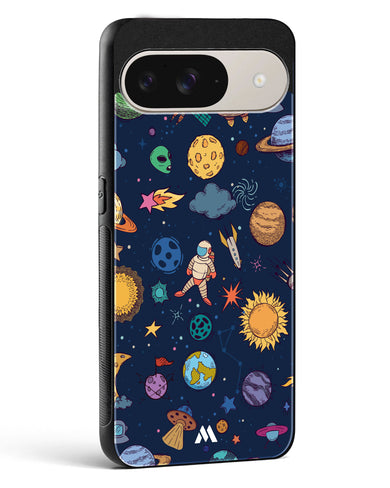 Space Frenzy Glass Case Phone Cover (Google)