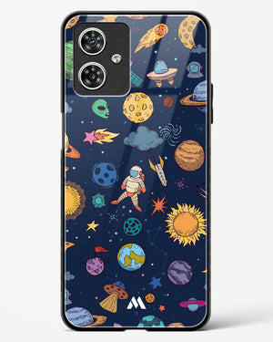 Space Frenzy Glass Case Phone Cover-(Motorola)