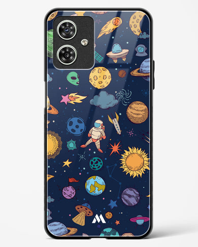 Space Frenzy Glass Case Phone Cover (Motorola)