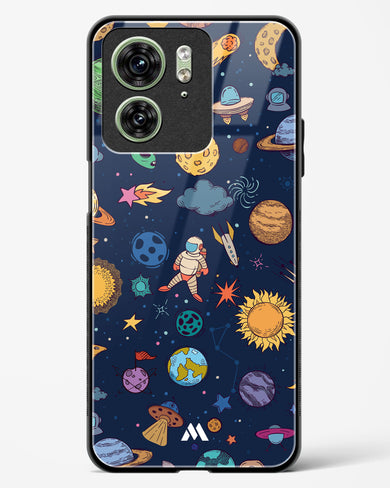 Space Frenzy Glass Case Phone Cover (Motorola)