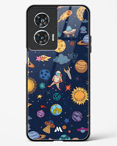 Space Frenzy Glass Case Phone Cover (Motorola)