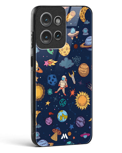 Space Frenzy Glass Case Phone Cover (Motorola)