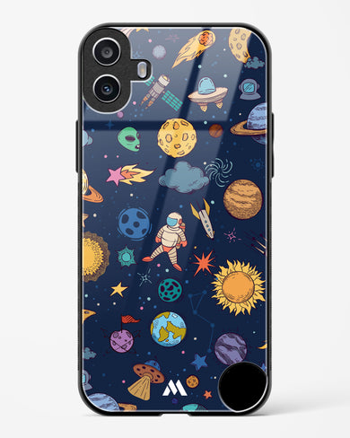 Space Frenzy Glass Case Phone Cover (Nothing)