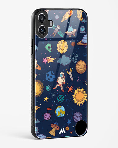 Space Frenzy Glass Case Phone Cover (Nothing)