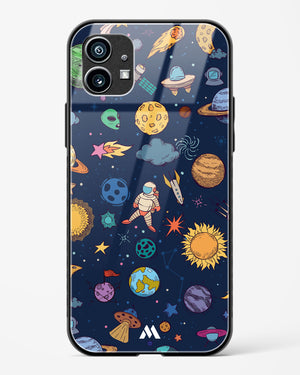 Space Frenzy Glass Case Phone Cover (Nothing)