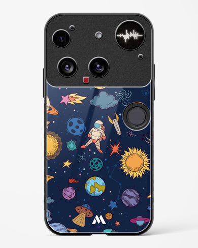 Space Frenzy Glass Case Phone Cover (Nothing)