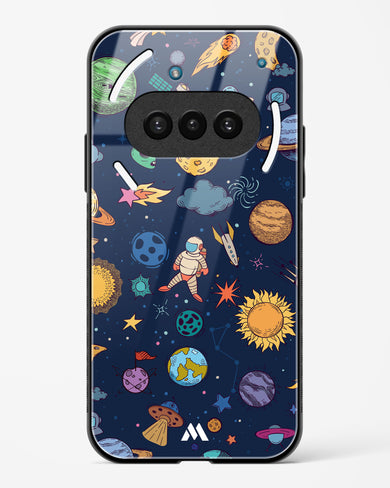 Space Frenzy Glass Case Phone Cover (Nothing)