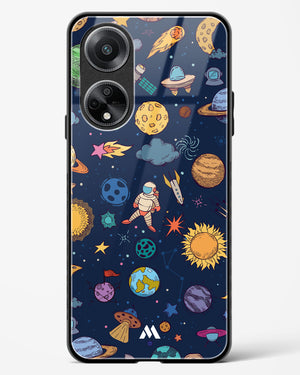 Space Frenzy Glass Case Phone Cover (Oppo)