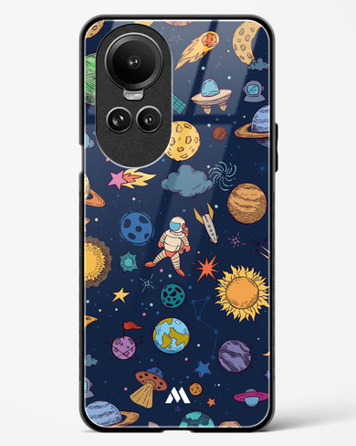 Space Frenzy Glass Case Phone Cover (Oppo)