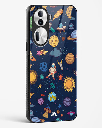 Space Frenzy Glass Case Phone Cover (Oppo)