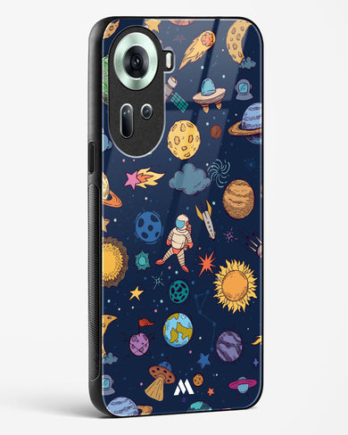 Space Frenzy Glass Case Phone Cover (Oppo)