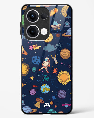 Space Frenzy Glass Case Phone Cover (Oppo)