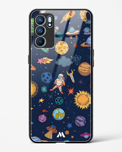 Space Frenzy Glass Case Phone Cover (Oppo)