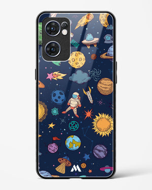 Space Frenzy Glass Case Phone Cover (Oppo)