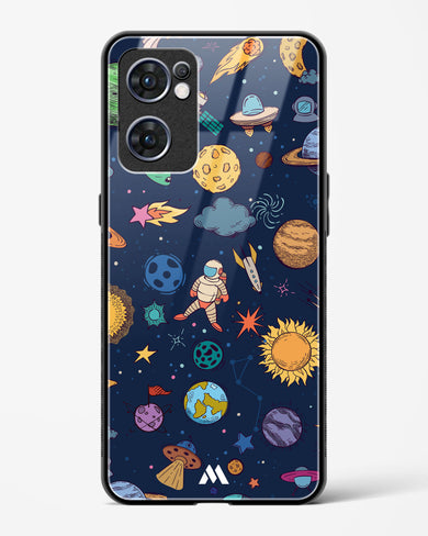 Space Frenzy Glass Case Phone Cover (Oppo)