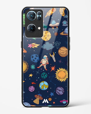 Space Frenzy Glass Case Phone Cover (Oppo)