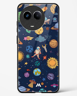 Space Frenzy Glass Case Phone Cover (Realme)