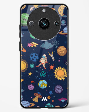 Space Frenzy Glass Case Phone Cover (Realme)