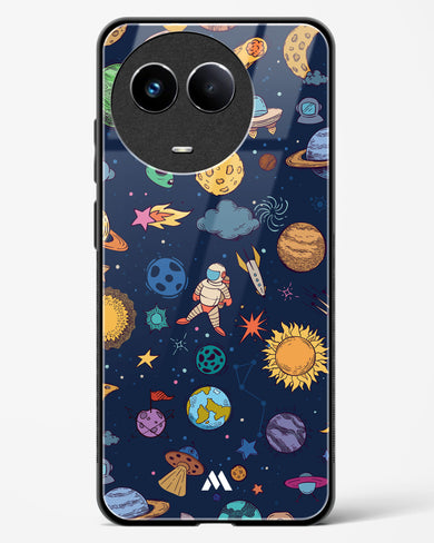 Space Frenzy Glass Case Phone Cover (Realme)