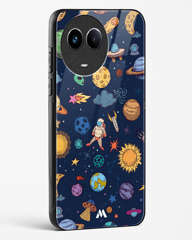 Space Frenzy Glass Case Phone Cover (Realme)